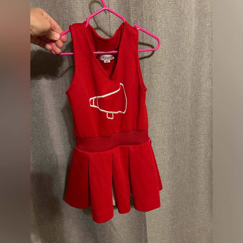 CHEERLEADER CHILD COSTUME SIZE 6x